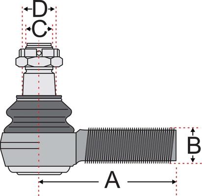 Juratek JSS2117A - Наконечник рулевой тяги, шарнир avtokuzovplus.com.ua