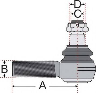 Juratek JSS2118 - Наконечник рулевой тяги, шарнир autodnr.net