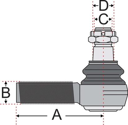 Juratek JSS2122A - Наконечник рулевой тяги, шарнир avtokuzovplus.com.ua