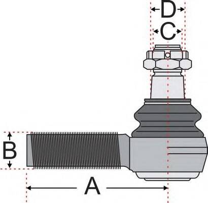 Juratek JSS2122 - Наконечник рулевой тяги, шарнир avtokuzovplus.com.ua