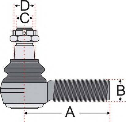 Juratek JSS2123 - Наконечник рулевой тяги, шарнир avtokuzovplus.com.ua