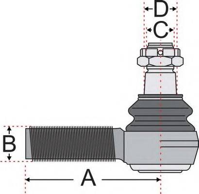 Juratek JSS2124 - Наконечник рулевой тяги, шарнир autodnr.net