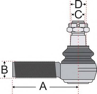 Juratek JSS2126 - Наконечник рулевой тяги, шарнир autodnr.net