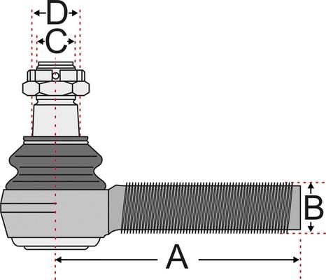 Juratek JSS2143A - Наконечник рулевой тяги, шарнир autodnr.net