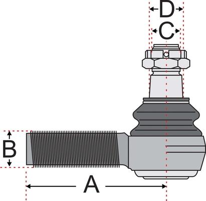 Juratek JSS2405A - Наконечник рулевой тяги, шарнир avtokuzovplus.com.ua