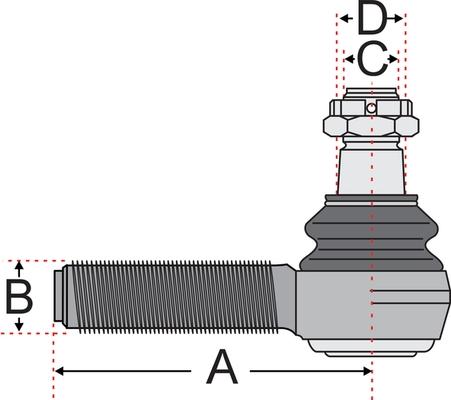 Juratek JSS2417A - Наконечник рулевой тяги, шарнир avtokuzovplus.com.ua