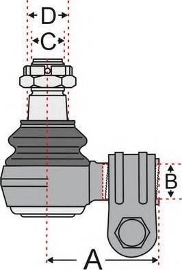 Juratek JSS2506 - Наконечник рульової тяги, кульовий шарнір autocars.com.ua