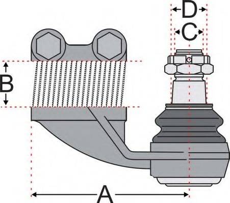 Juratek JSS2703R - Наконечник рулевой тяги, шарнир autodnr.net