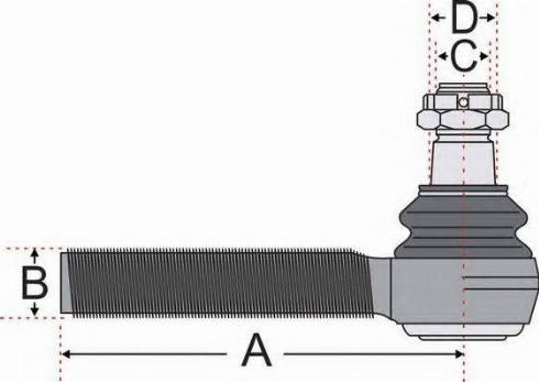 Juratek JSS2710 - Наконечник рульової тяги, кульовий шарнір autocars.com.ua