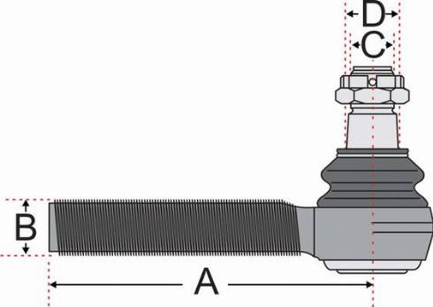 Juratek JSS2712A - Наконечник рулевой тяги, шарнир autodnr.net