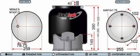 Juratek RML70081C - Кожух пневматической рессоры avtokuzovplus.com.ua