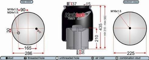 Juratek RML75023C10 - Кожух пневматической рессоры avtokuzovplus.com.ua