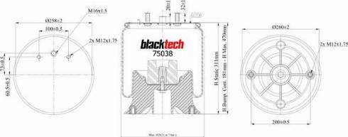 Juratek RML75038CP - Кожух пневматичної ресори autocars.com.ua