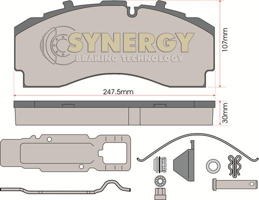 Juratek SYN2022K - Гальмівні колодки, дискові гальма autocars.com.ua