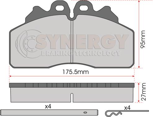 Juratek SYN3024K - Гальмівні колодки, дискові гальма autocars.com.ua