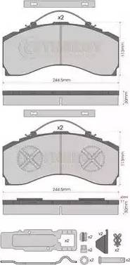 Mercedes-Benz A006 420 52 20 S1 - Тормозные колодки, дисковые, комплект autodnr.net