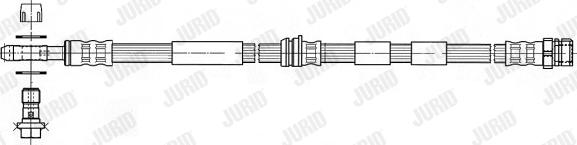 Jurid 172583J - Тормозной шланг avtokuzovplus.com.ua