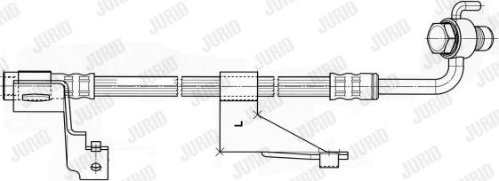 Jurid 172597J - Гальмівний шланг autocars.com.ua