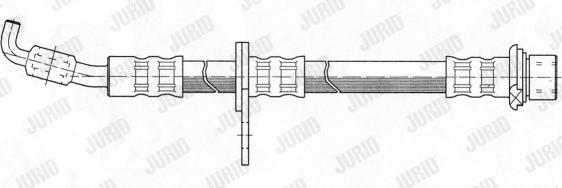 Jurid 172674J - Гальмівний шланг autocars.com.ua