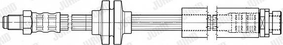 Jurid 172906J - Тормозной шланг autodnr.net