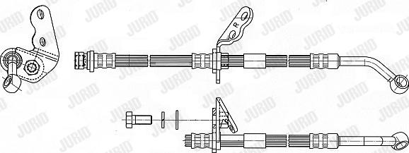 Jurid 172940J - Гальмівний шланг autocars.com.ua