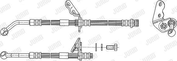 Jurid 172941J - Гальмівний шланг autocars.com.ua