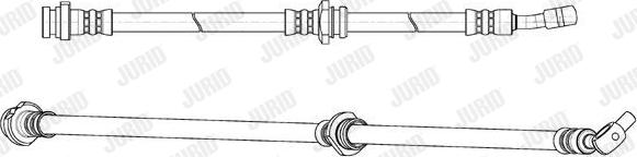 Jurid 173116J - Гальмівний шланг autocars.com.ua