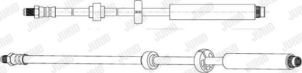 Jurid 173126J - Тормозной шланг autodnr.net