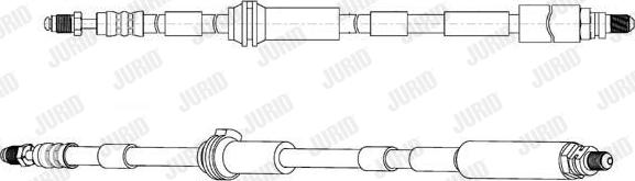 Jurid 173150J - Гальмівний шланг autocars.com.ua