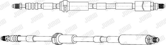 Jurid 173151J - Гальмівний шланг autocars.com.ua