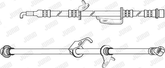 Jurid 173159J - Гальмівний шланг autocars.com.ua