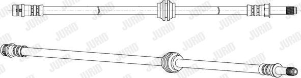 Jurid 173165J - Тормозной шланг autodnr.net