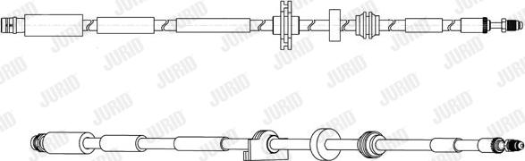 Jurid 173177J - Гальмівний шланг autocars.com.ua