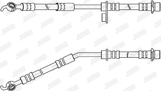 Jurid 173191J - Гальмівний шланг autocars.com.ua