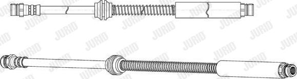 Jurid 173196J - Гальмівний шланг autocars.com.ua