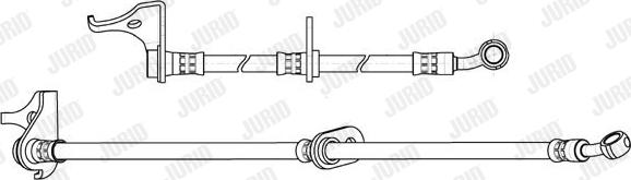 Jurid 173222J - Гальмівний шланг autocars.com.ua