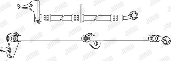 Jurid 173223J - Гальмівний шланг autocars.com.ua