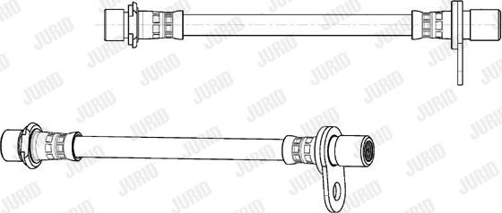 Jurid 173255J - Гальмівний шланг autocars.com.ua