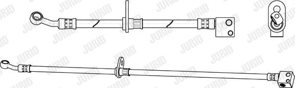 Jurid 173262J - Тормозной шланг avtokuzovplus.com.ua