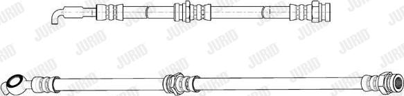 Jurid 173288J - Гальмівний шланг autocars.com.ua