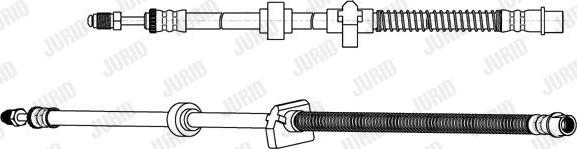 Jurid 173304J - Гальмівний шланг autocars.com.ua