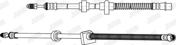 Jurid 173305J - Тормозной шланг autodnr.net