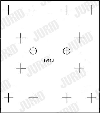 Jurid 1910901230 - Комплект тормозных башмаков, барабанные тормоза autodnr.net