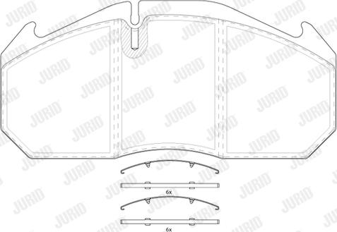 Jurid 2903009560 - Тормозные колодки, дисковые, комплект avtokuzovplus.com.ua