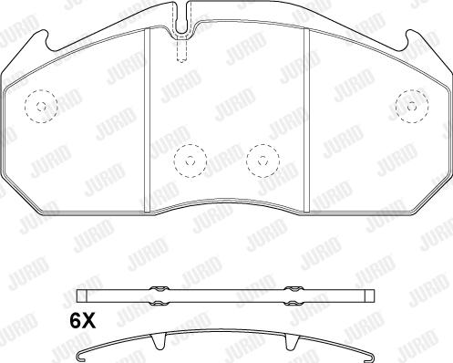 Jurid 2905305390 - Тормозные колодки, дисковые, комплект avtokuzovplus.com.ua