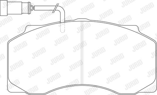 Jurid 2907705390 - Гальмівні колодки, дискові гальма autocars.com.ua