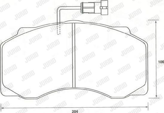 Jurid 2907709561 - Гальмівні колодки, дискові гальма autocars.com.ua