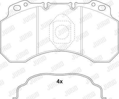 Jurid 2910009560 - Тормозные колодки, дисковые, комплект avtokuzovplus.com.ua