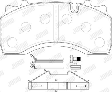 Jurid 2914209569 - Гальмівні колодки, дискові гальма autocars.com.ua