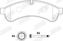 Jurid 2923109560 - Тормозные колодки, дисковые, комплект autodnr.net